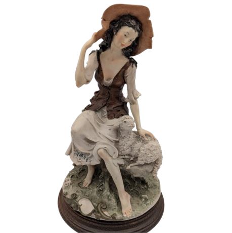 Capodimonte Giuseppe Armani Shepherdess Statue