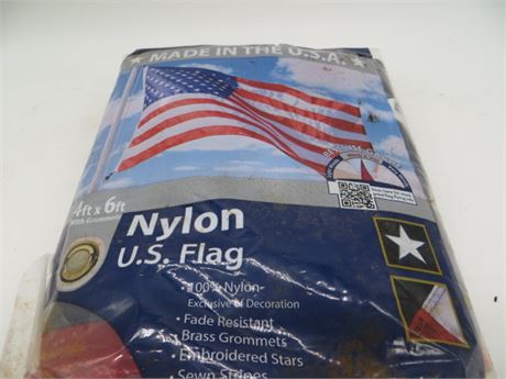 New U.S. Flag 4' x 6'