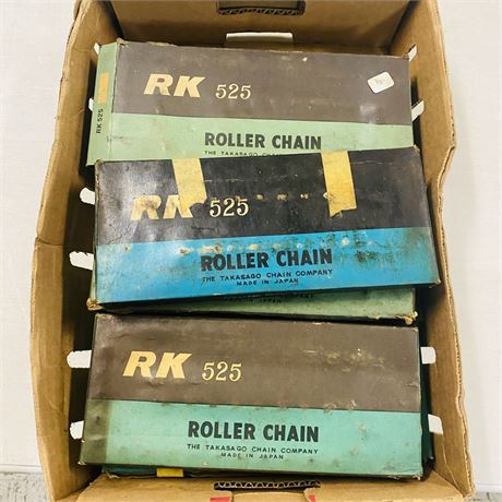10 NOS RK 525 Motorcycle Chains