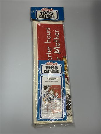 1985 calendar Kelloggs