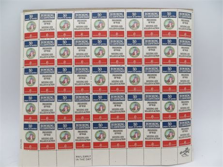 1970 Honoring U.S. Servicemen, Prisoners of War & Those Missing & Killed