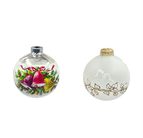 Large VTG Glass Ornaments