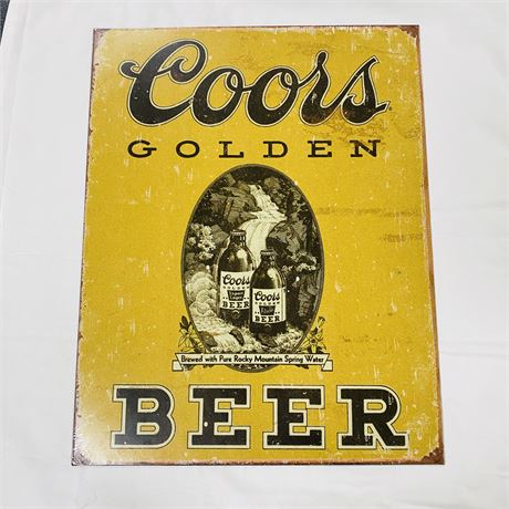 Coors Metal Sign 12.5x16”