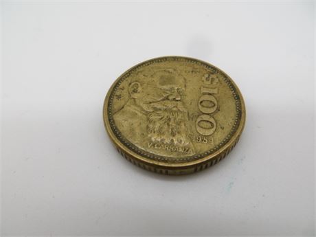 $100 Mexican Gold? Coin