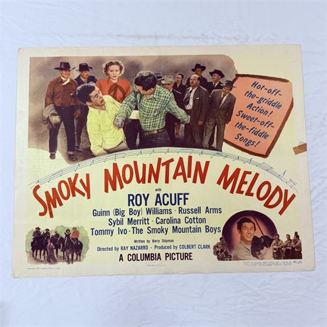Smoky Mountain Melody Original 22x28” Movie Poster