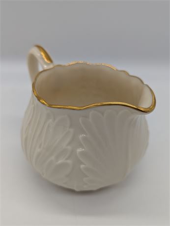 Lenox USA Leaves Creamer w/24K Gold Edges