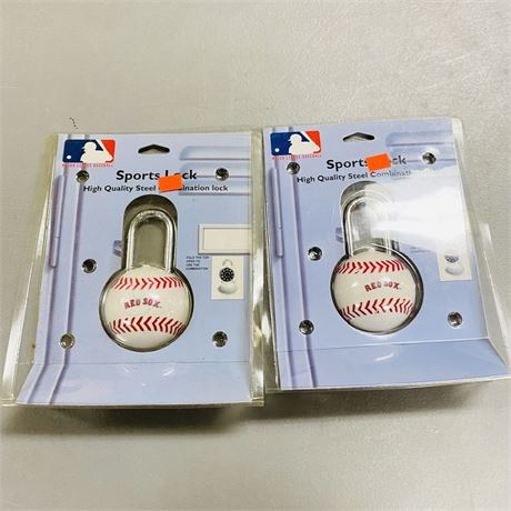 2 Boston Red Socks Combination Locks