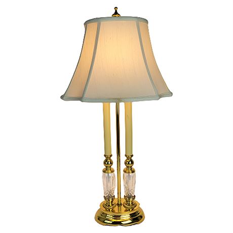 Waterford Crystal Lismore Bouillotte Style Table Lamp