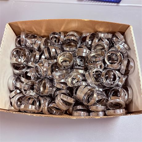 Hundreds of NOS Harley Davidson Chrome Gauge Bezels