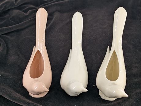 3 Lenox USA Porcelain Birds Doves