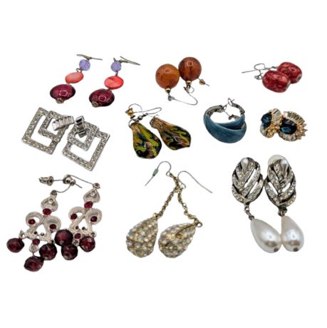 Ten Pierced Earring Pairs