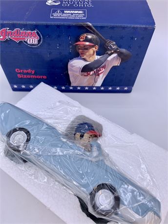 NOS Cleveland Indians Grady Sizemore Car Bobblehead Baseball Souvenir