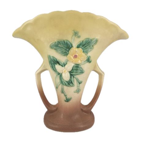 Large Hull Art Pottery Fan Vase