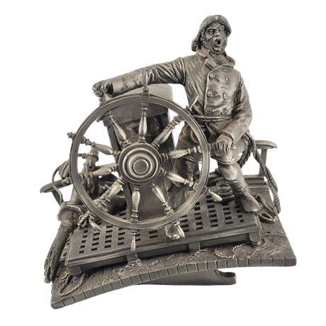 Franklin Mint "Into The Storm" Pewter Sculpture by Peter Jackson