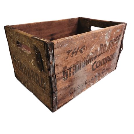 Vintage Wood Crate Advertisement "The Standard Brewing Company"