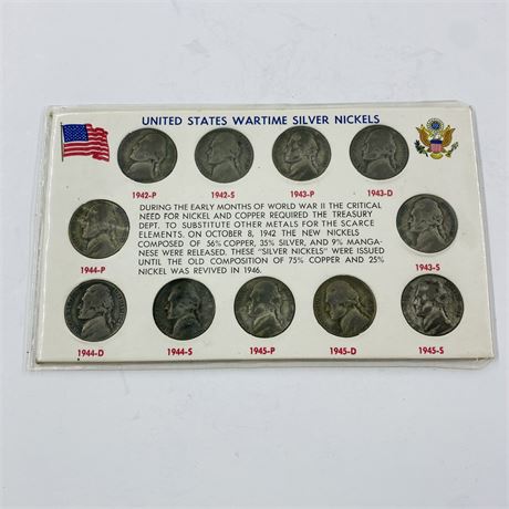 Wartime Silver Nickel Set