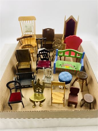 Vtg Miniature Furniture Lot