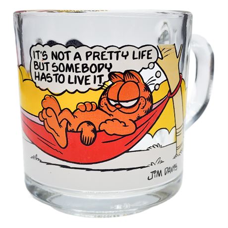Vintage 1978 McDonald's Garfield Mug by Anchor Hocking