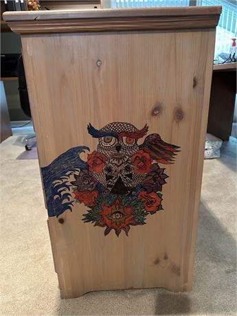Three Drawer Dresser w/ Painted Side