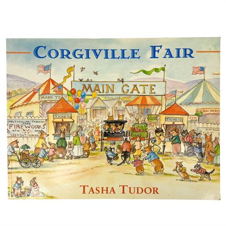Vintage Children's Book "Corgiville Fair" by Tasha Tudor