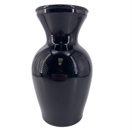 Black Amethyst Hourglass Vase