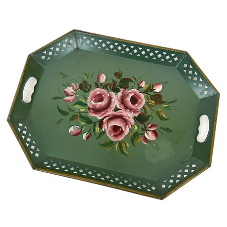 Nashco Products Hand Painted Steel Serving Tray