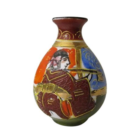 Vintage Japanese Satsuma Miniature Vase