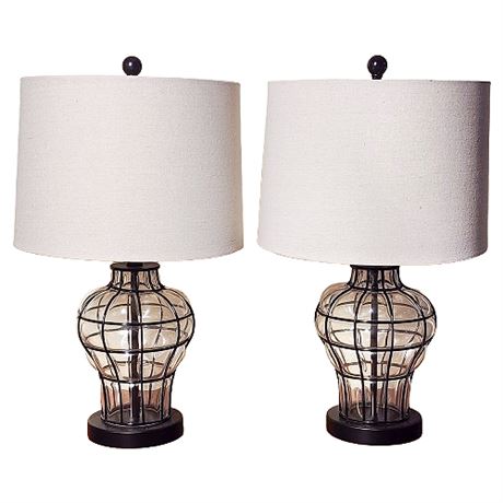 Pair 360 Lighting Hudson Rustic Coastal Nautical Table Lamps