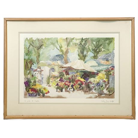 Framed and Signed Artist Print by Pierre Jean Llado