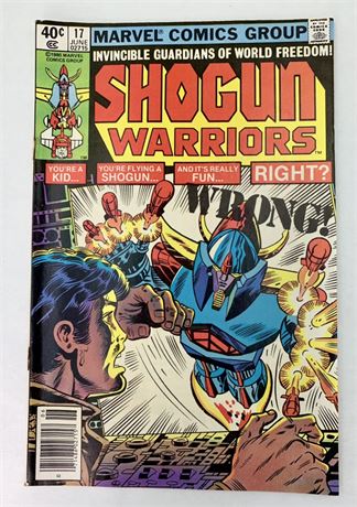 40 cent No 17 Shogun Warriors 1980 Marvel Comics Group Comic Book