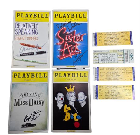 James Earl Jones, Vanessa Redgrave-- Lot of 4 Broadway Playbills
