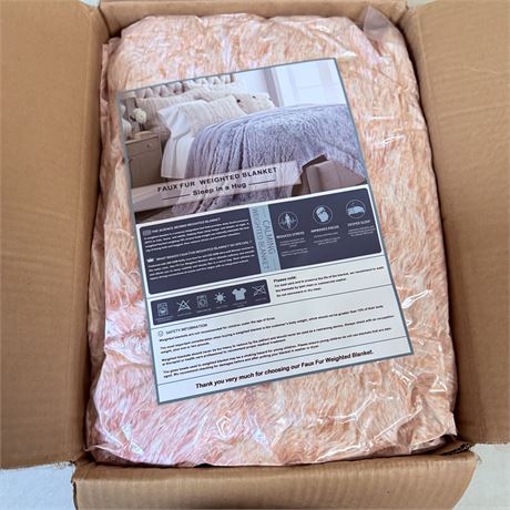 New 60x80” Weighted Blanket - 15lbs