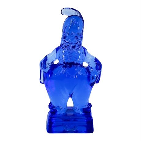 Mosser Glass "End of the Rainbow" Series Blue "YOU" Clown Figurine