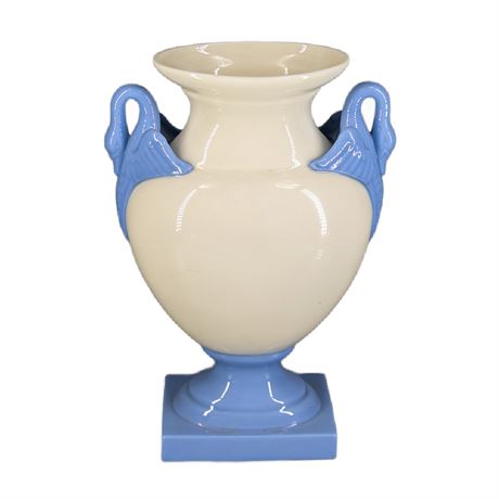 Vintage Lenox Swan Vase Blue