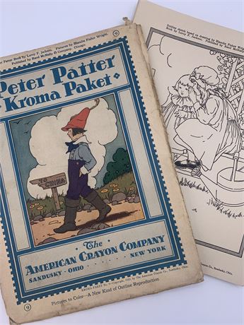 1923 American Crayon Co. Sandusky OH Kroma Paket: Peter Patter