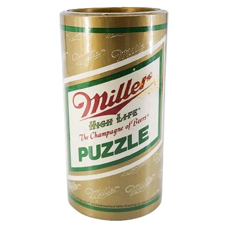 Vintage Miller Highlife Plastic Beer Can Puzzle, NOS