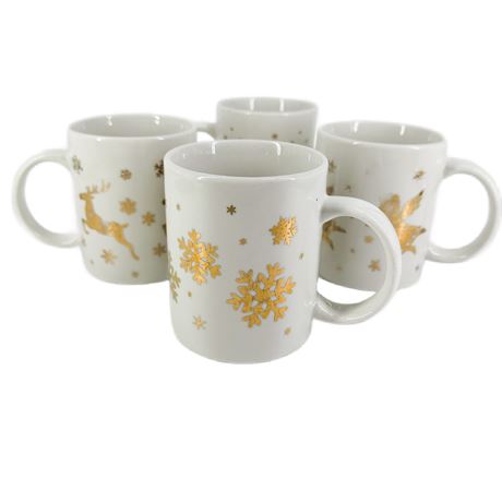 Set of Vintage Studio Nova Christmas Mugs w Box