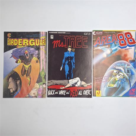 Vtg. 1990's Eclipse Comic Books, Lot of 3