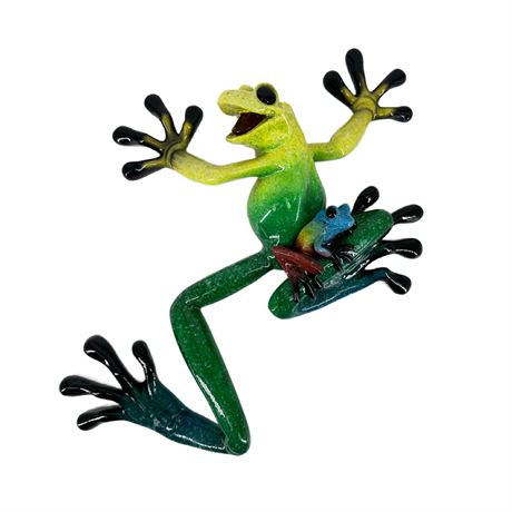 Vintage Kitty's Critters "Lucy & Lil' Ricky" Frog Wall Figurine