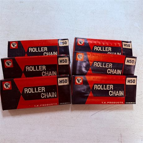 6 NOS H50 Motorcycle Chains