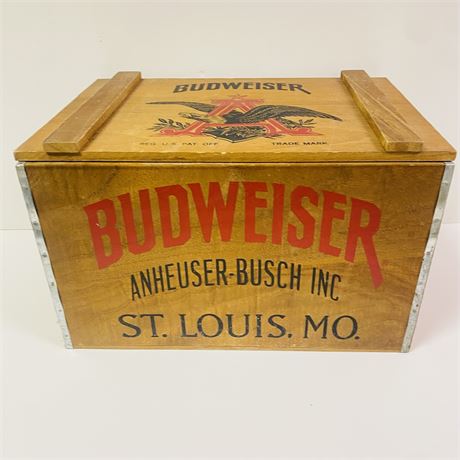 Budweiser Bicentennial Wooden Crate