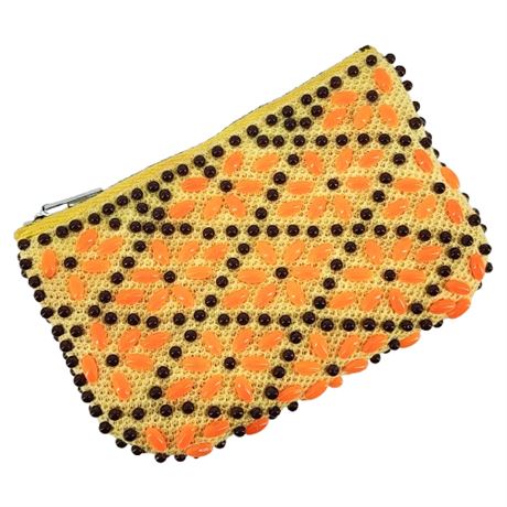 Vintage Candy Dot Beaded Change Purse