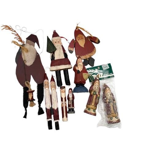 Santa Ornament Lot