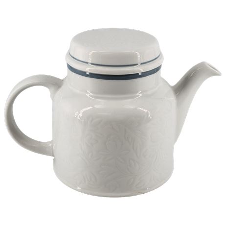 Royal Doulton Tracery Mist L.S. 1070 White Teapot