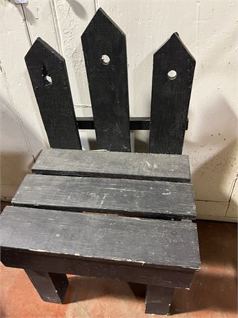 Small picket fence shabby chic garden chair