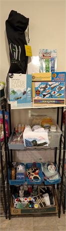 Lot craft supplies + puzzles + NIB fun w/paper cranes