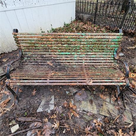Vintage Metal Bench