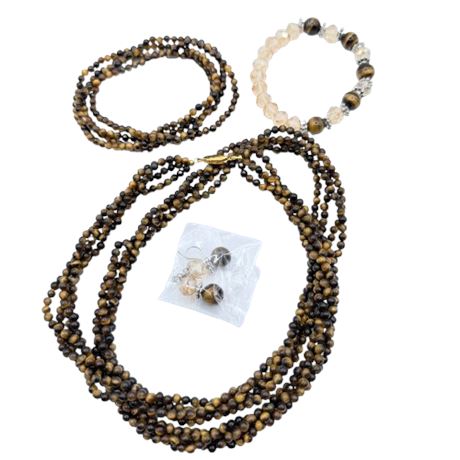 Tiger's Eye Beads Lot