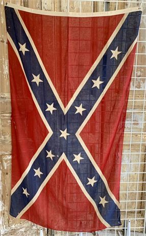 Vintage Southern Rebel 5’ Cotton US Confederate Flag