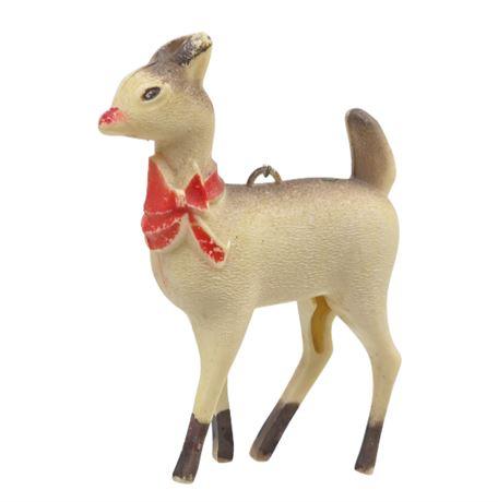 VTG Plastic Rudolph Ornament
